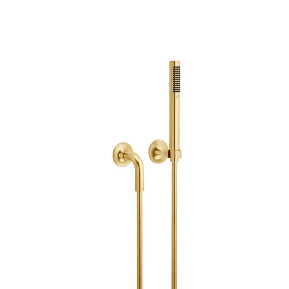DORNBRACHT Schlauchbrausegarnitur mit Einzelrosetten VAIA 27808809 Messing gebürstet (23kt Gold), 27808809-28 Galeriebild 1